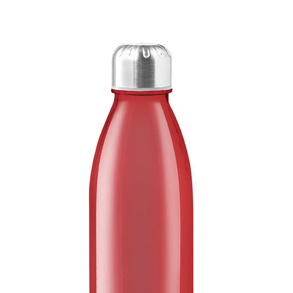 Botella de cristal de colores SOLARIS de 650ml y tapón inox.