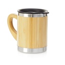 VEGA. Taza térmica de bambú con tapa de 30cl