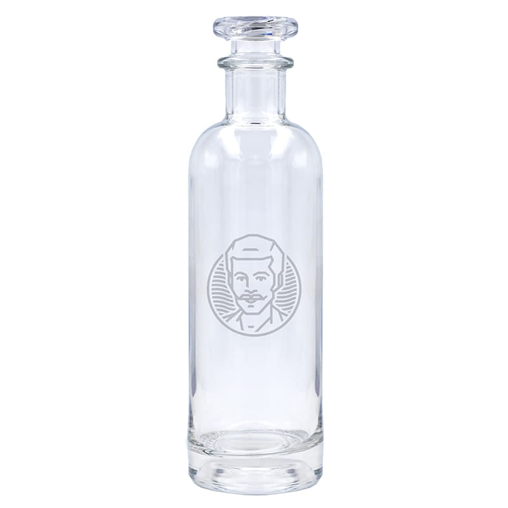 Botella de cristal alta BOTIK con tapón transparente