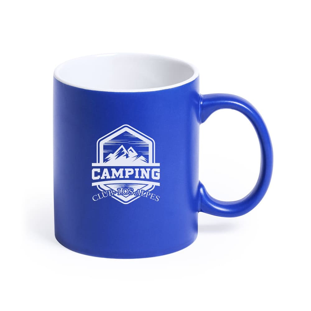 LYRA. Taza cerámica de color con interior blanco de 350ml