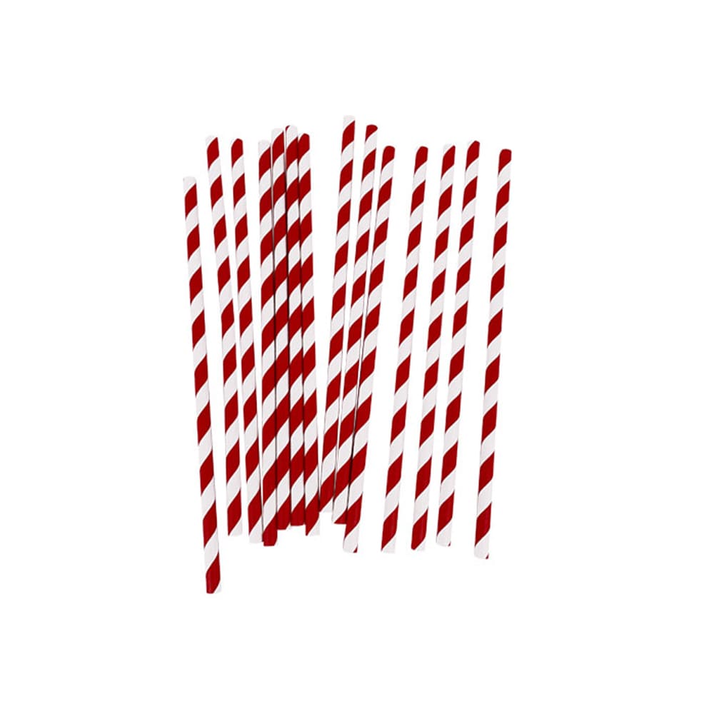 Pajita de papel de colores standard  Ø0,6x20 cm