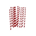 Pajita de papel de colores standard  Ø0,6x20 cm