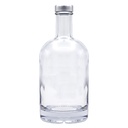 Botella de cristal NOCTURNE con tapón plateado o negro