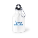 Petite bouteille en métal de 330 ml avec mousqueton HENZO.