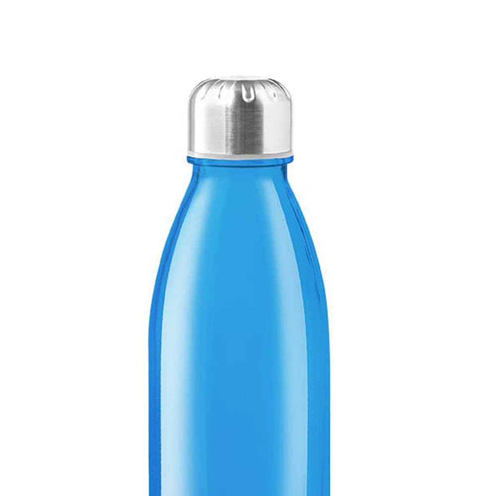 Botella de cristal de colores SOLARIS de 650ml y tapón inox.