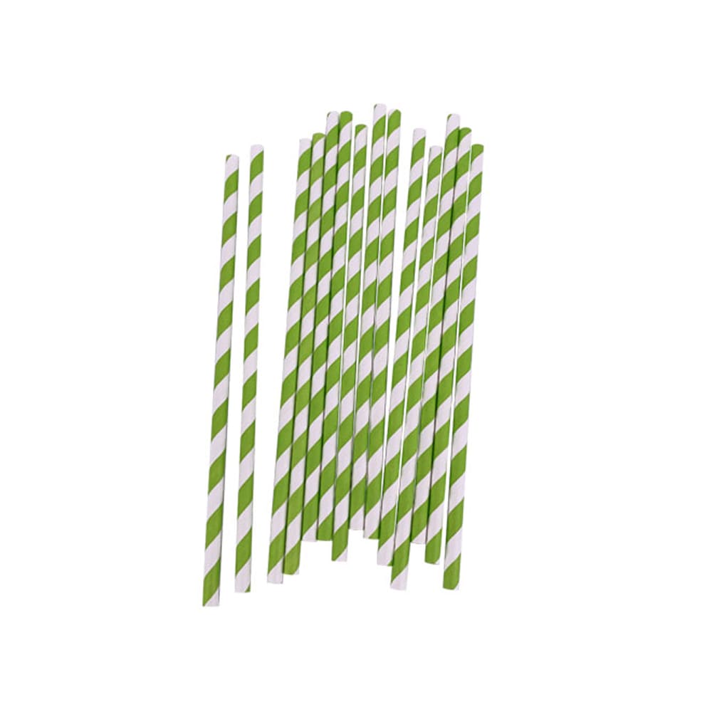 Pajita de papel de colores standard  Ø0,6x20 cm