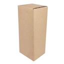 Caja botella M. Caja cartón marrón para botella mediana