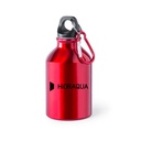Henzo. Bidón en color pequeño de 330ml de metal con mosquetón