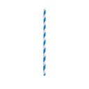 Pajita de papel de colores standard  Ø0,6x20 cm