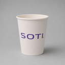 Vaso de cartón ecológico personalizado. 0% plástico