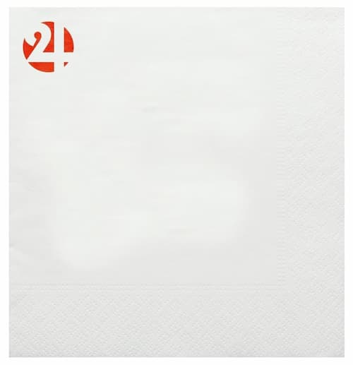 Servilleta de mesa personalizada 33x33cm-Plegada 16,5x16,5cm