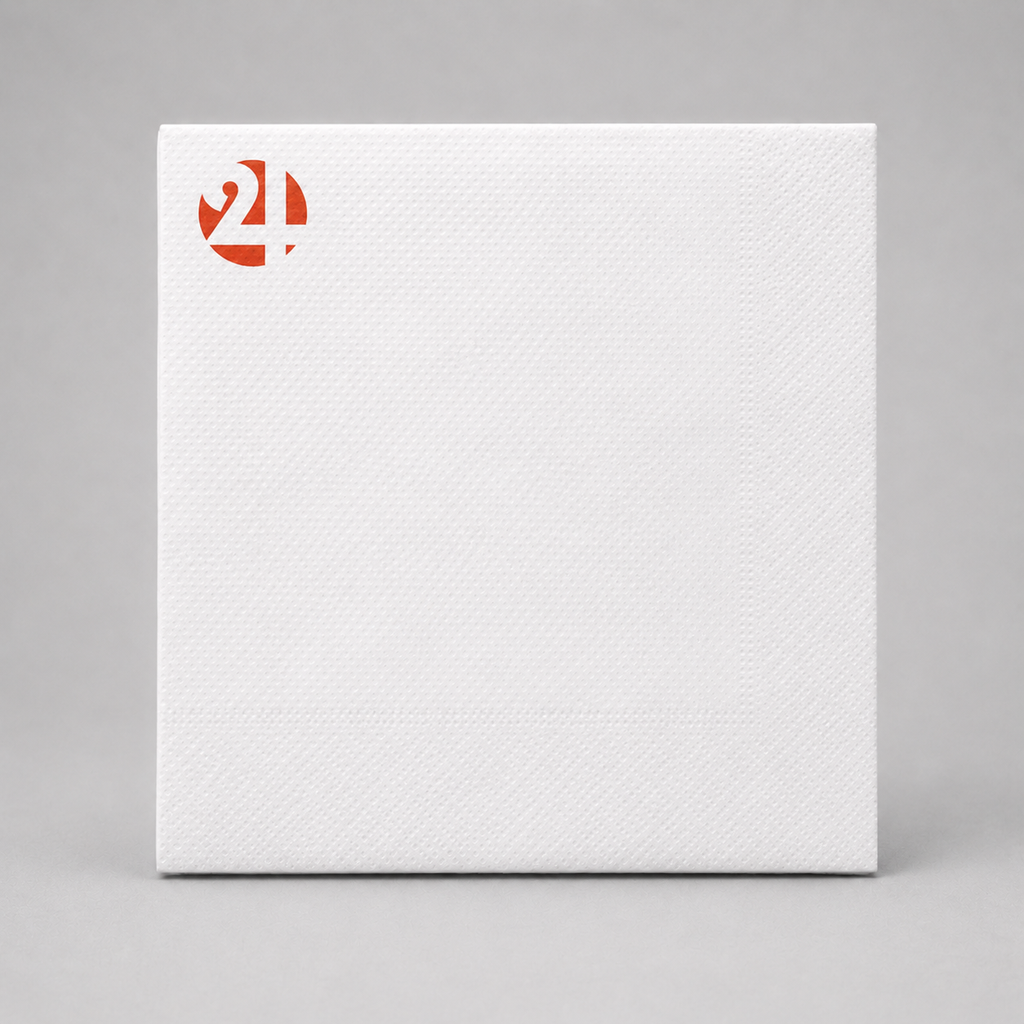 Servilleta de mesa personalizada 33x33cm-Plegada 16,5x16,5cm