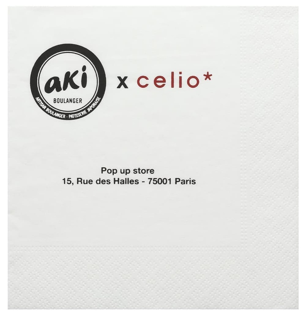 Servilleta de mesa personalizada 33x33cm-Plegada 16,5x16,5cm