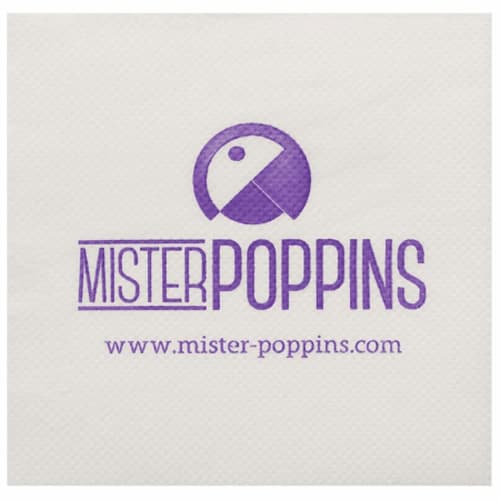 Servilletas personalizadas de mesa. 33x33cm-Plegada 16,5x16,5cm