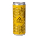 Personalized energy drink can with label 25cl