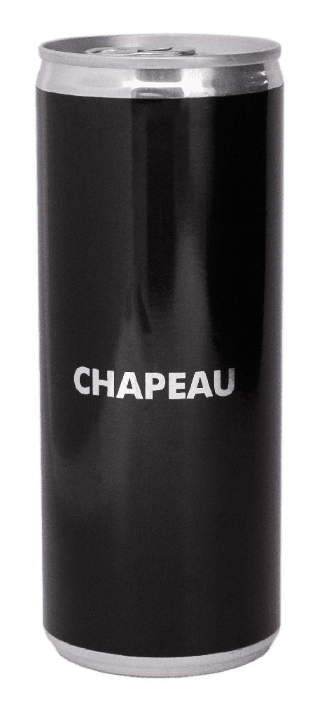 Customized 250 ml water can, sparkling or with a light sparkling touch.