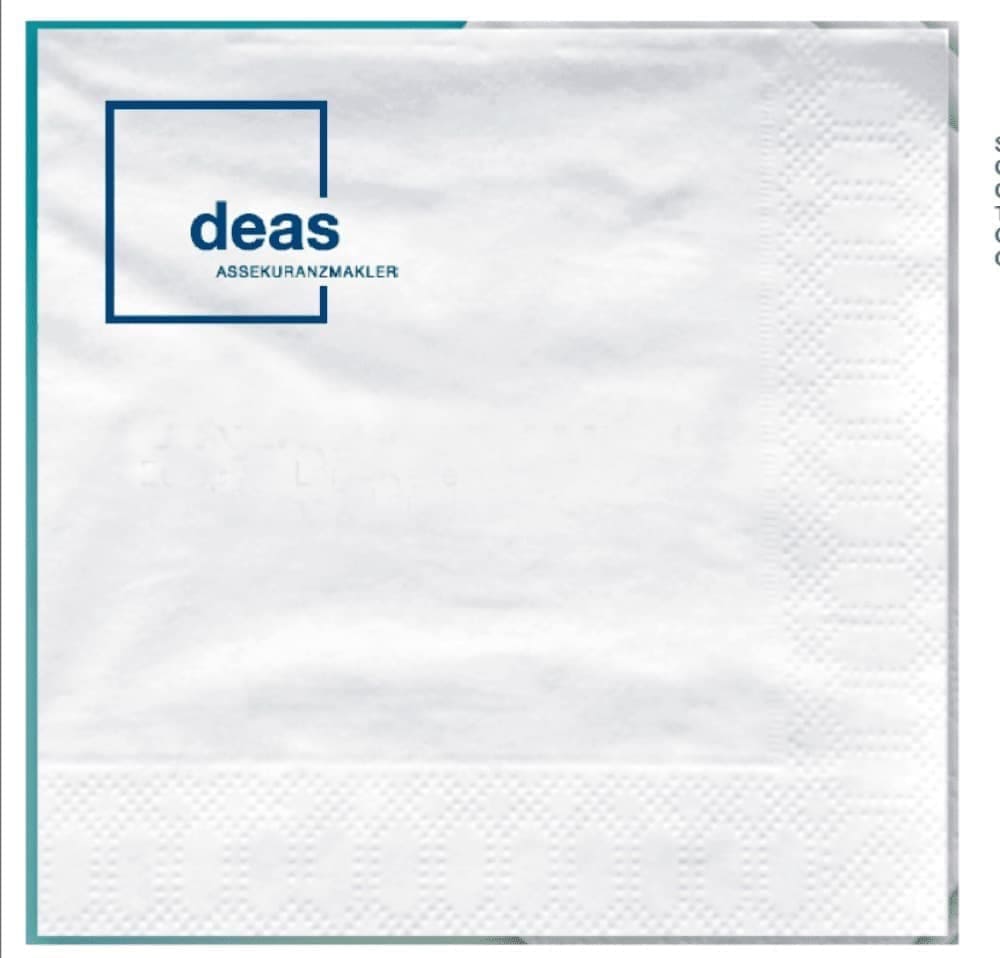 Servilleta grande personalizada 40x40 cm - Plegada 20x20cm