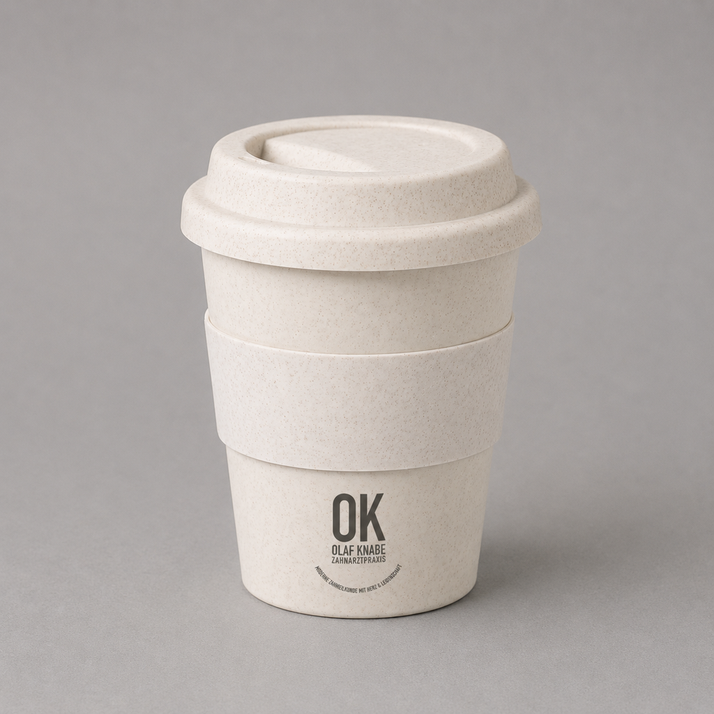MERION Vaso de plástico PP con tapa, de 350 ml