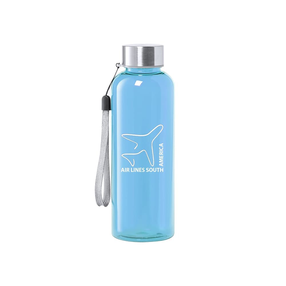 GIZMO. Bidón de 500ml de plástico de colores con tapón inox