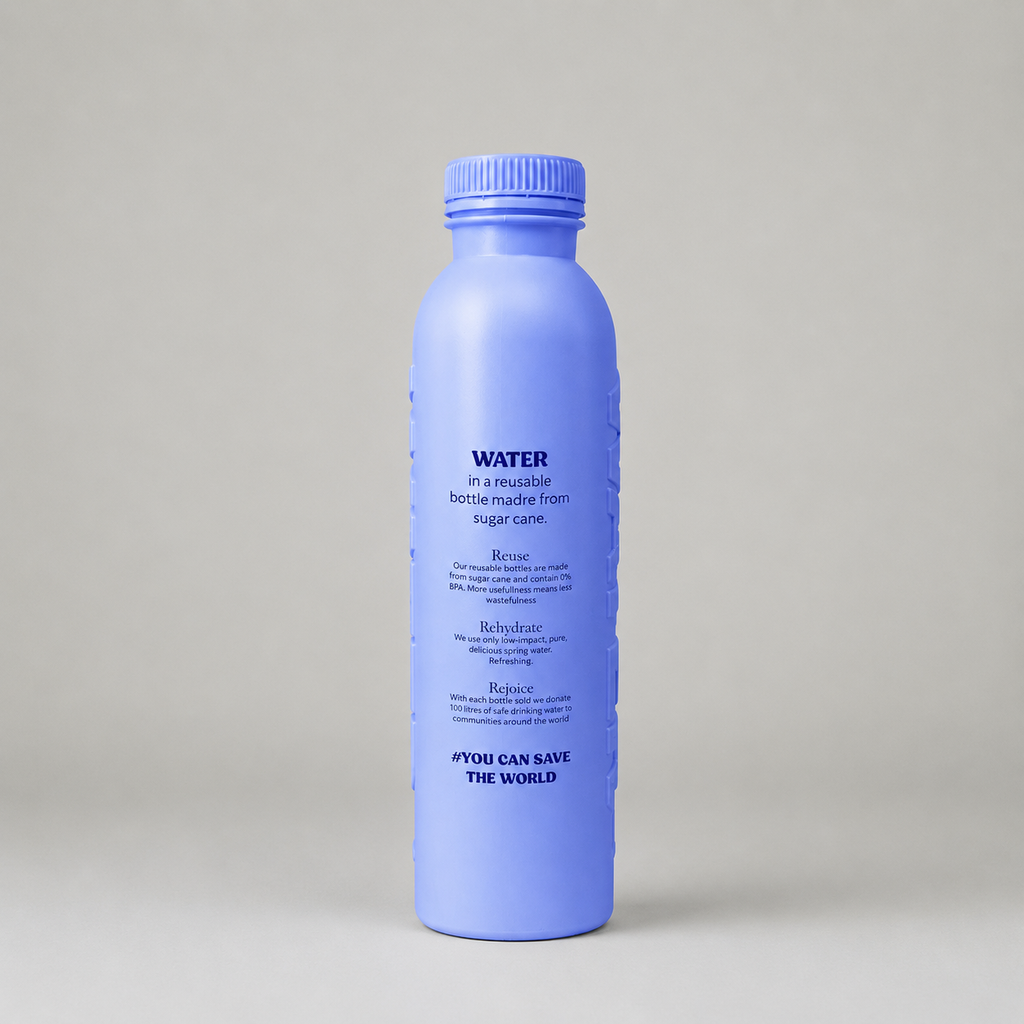 Bottle Up. 500ml reusable sugarcane water bottle