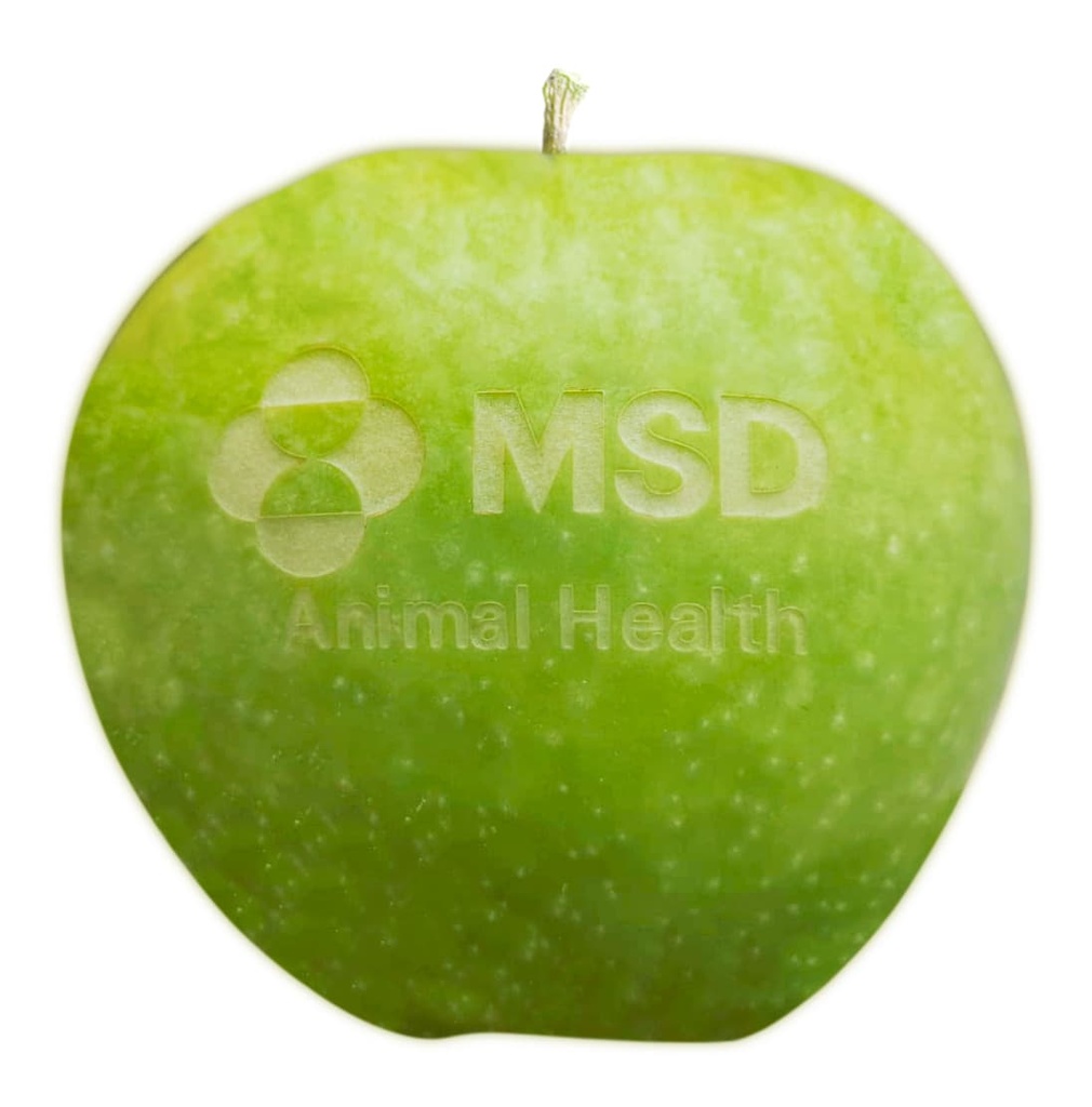 Manzana fresca personalizada