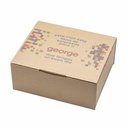 Cajas de cartón marrón automontables para envío