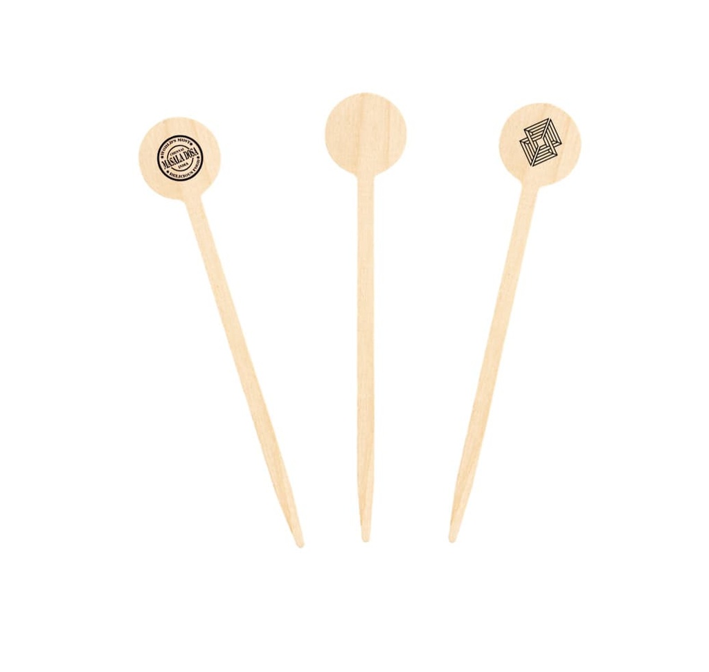 Agitador Long Drink 15 cm en madera natural