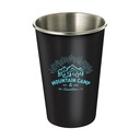 Vaso metálico de acero inoxidable personalizado de 350 ml o 500 ml