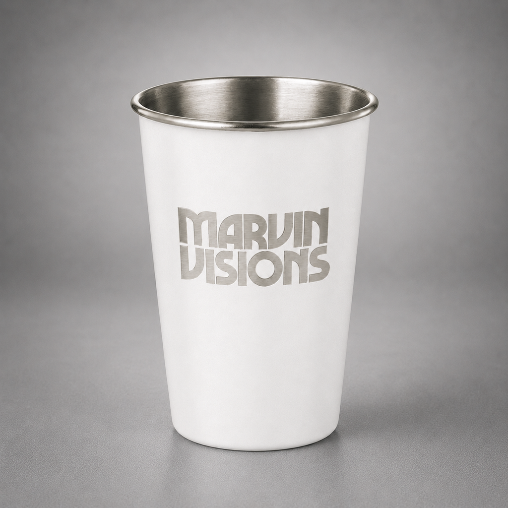 Vaso metálico de acero inoxidable personalizado de 350 ml o 500 ml