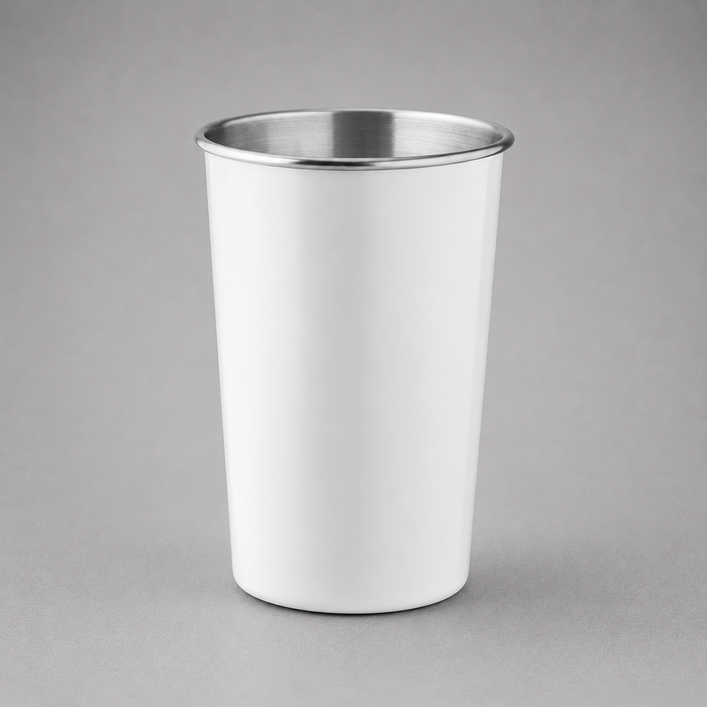 Vaso metálico de acero inoxidable personalizado de 350 ml o 500 ml