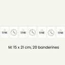 Banderines de fiesta personalizados a todo color en doble cara