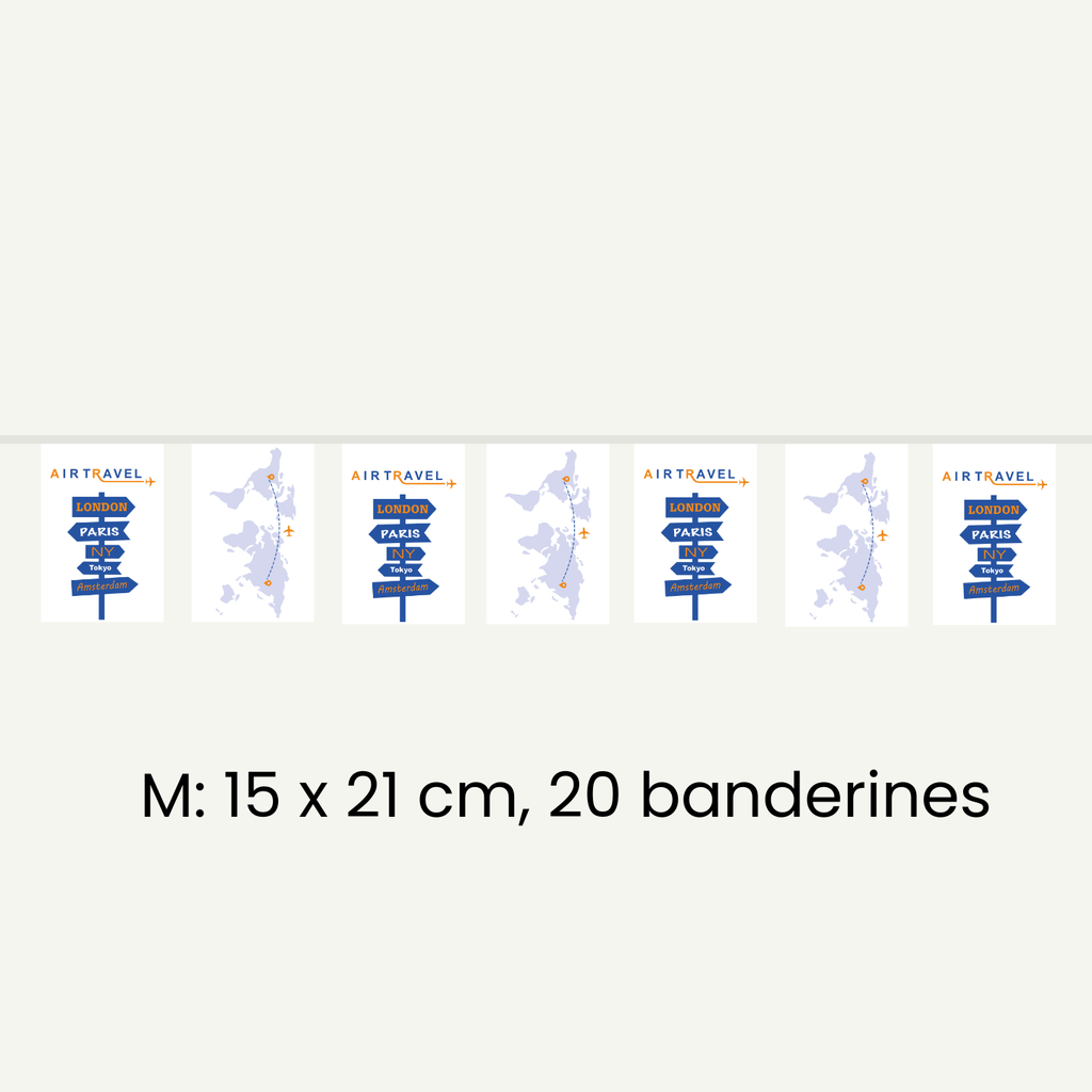 Banderines de fiesta personalizados a todo color en doble cara