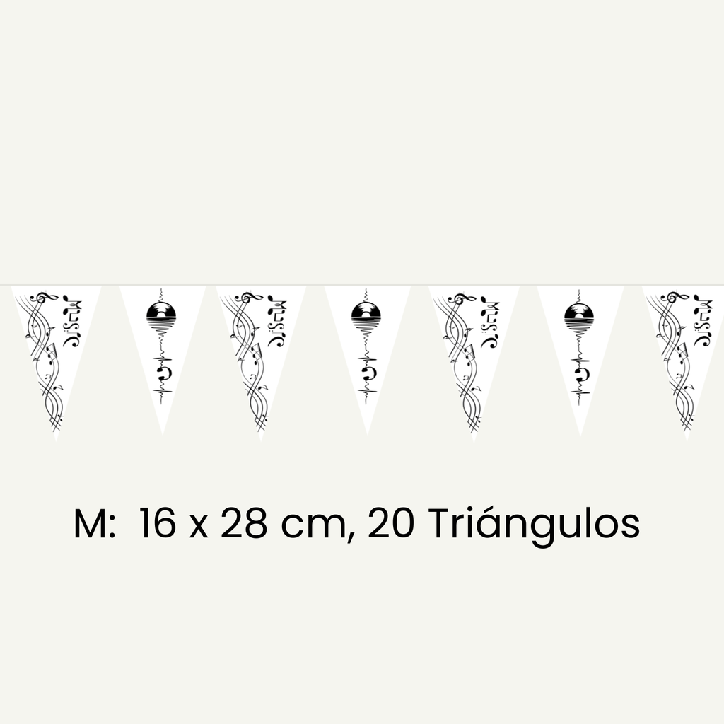 Banderines de fiesta personalizados a todo color en doble cara