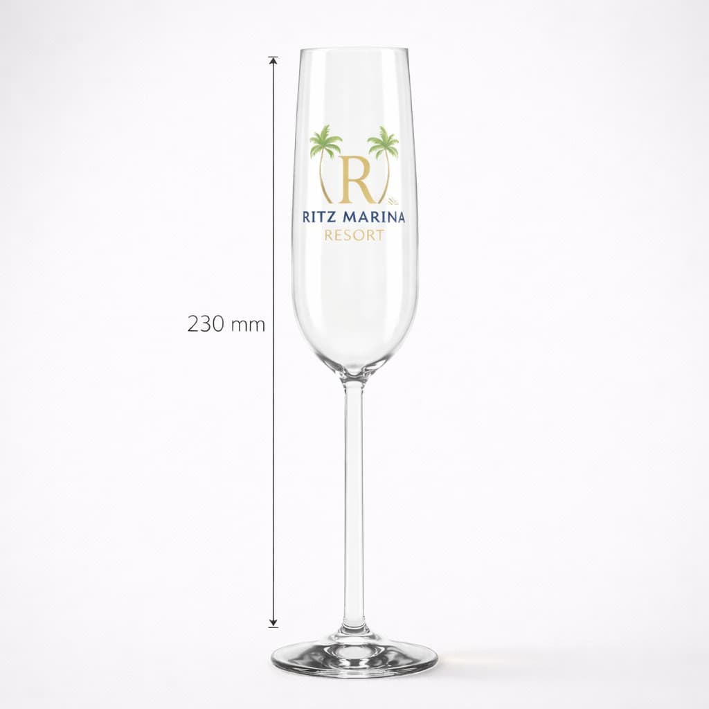 Vasos y Copas de cristal personalizadas en cuatricomía