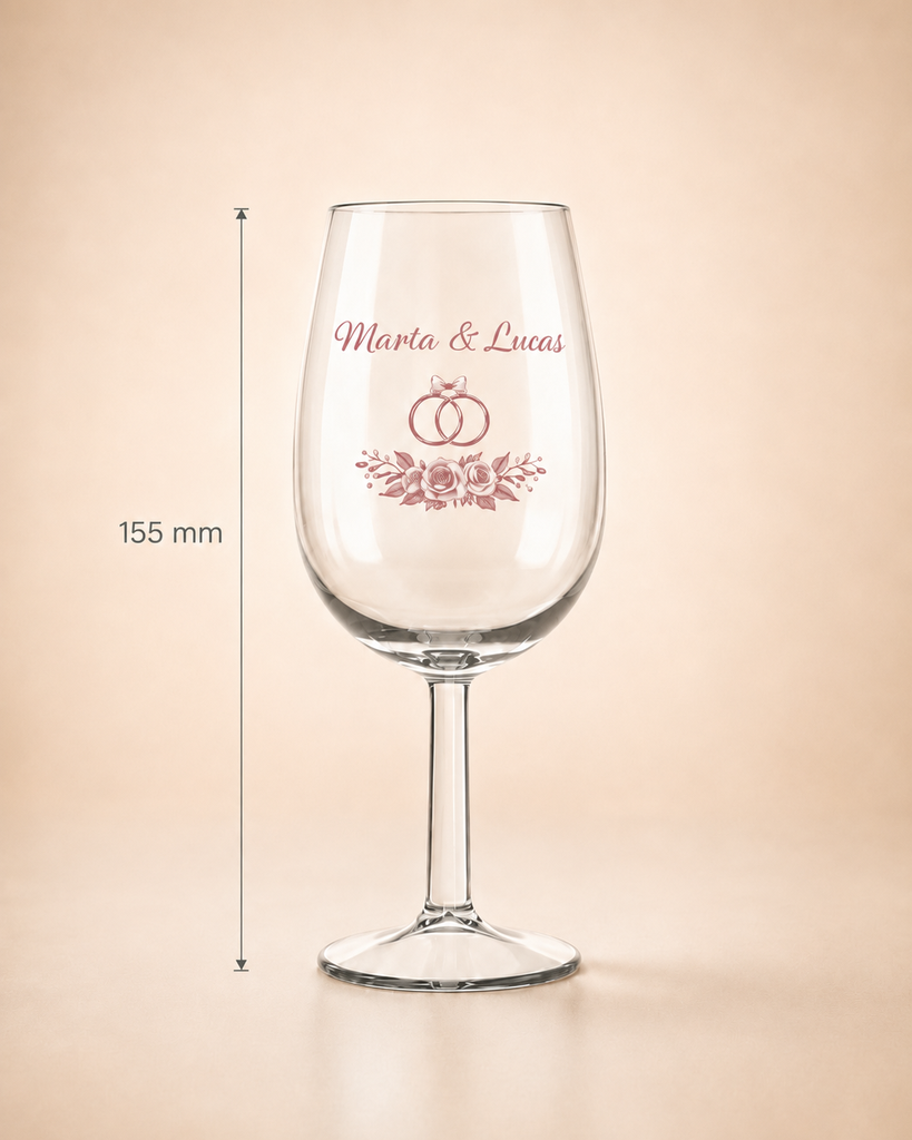 Vasos y Copas de cristal personalizadas