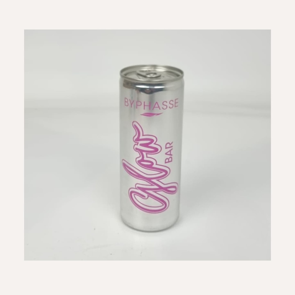 Lata de agua personalizada de 250 ml con gas o con un ligero toque de gas.