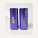 Lata de agua personalizada de 250 ml con gas o con un ligero toque de gas.