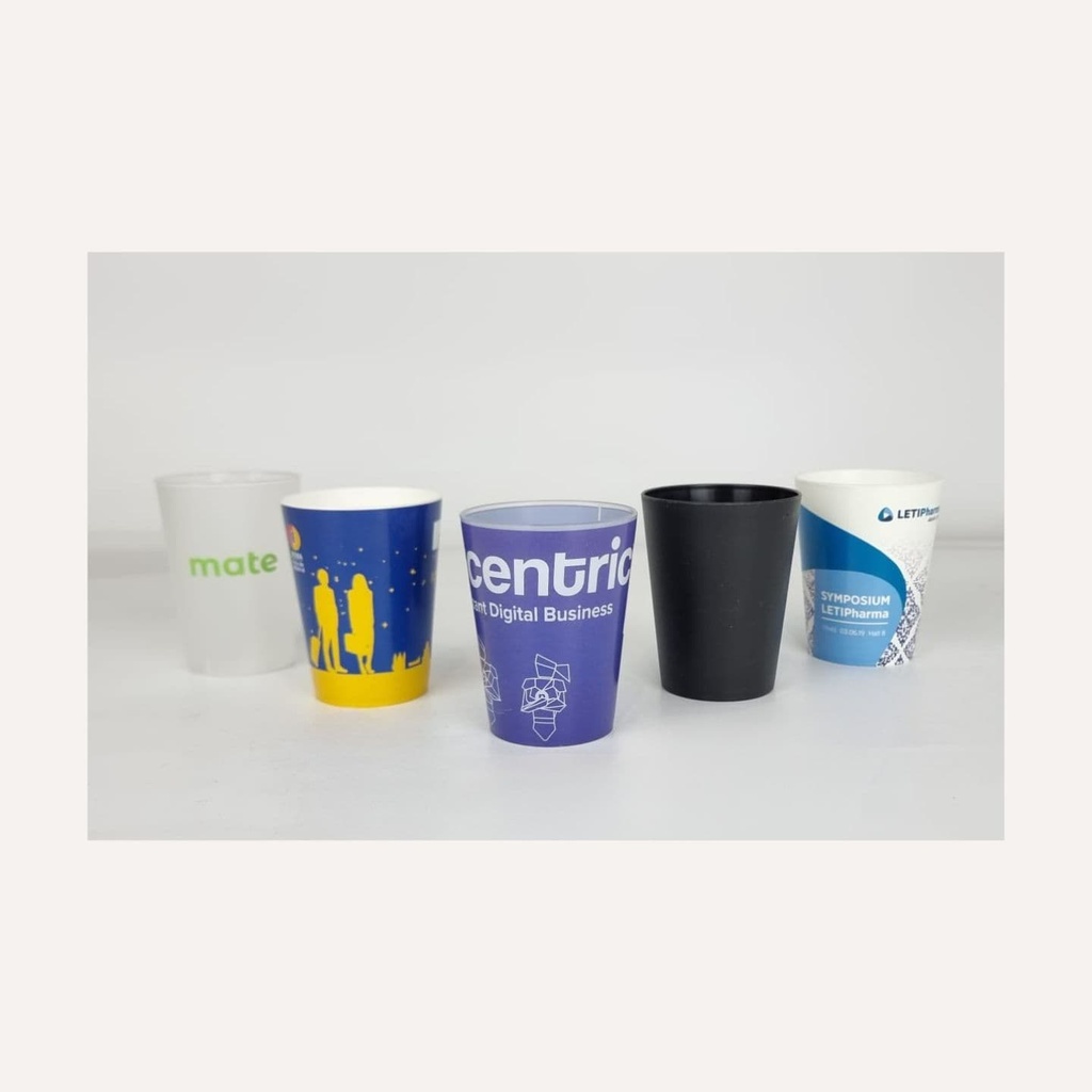 PARTY CUP. Vaso de plástico reutilizable personalizado