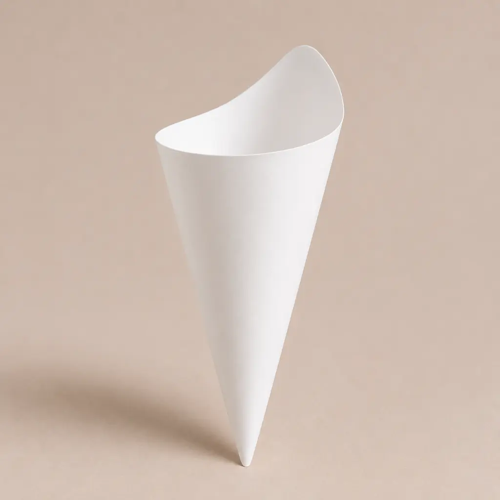 Cono de papel para alimentación personalizado
