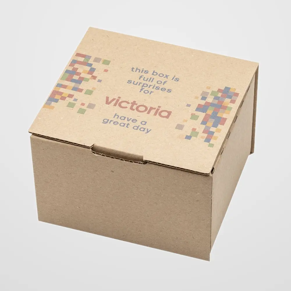 Tipo A. Caja cartón marrón