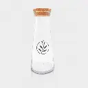 Botella de cristal con tapón de corcho