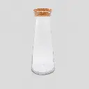 Botella de cristal con tapón de corcho