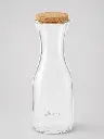 Botella de cristal ROPER de 1 l con tapón de corcho