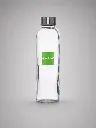 Botella de cristal MAE transparente o colores, tapón rosca