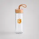 Botella de cristal y tapón de bambú ZEN SMALL de 420 ml