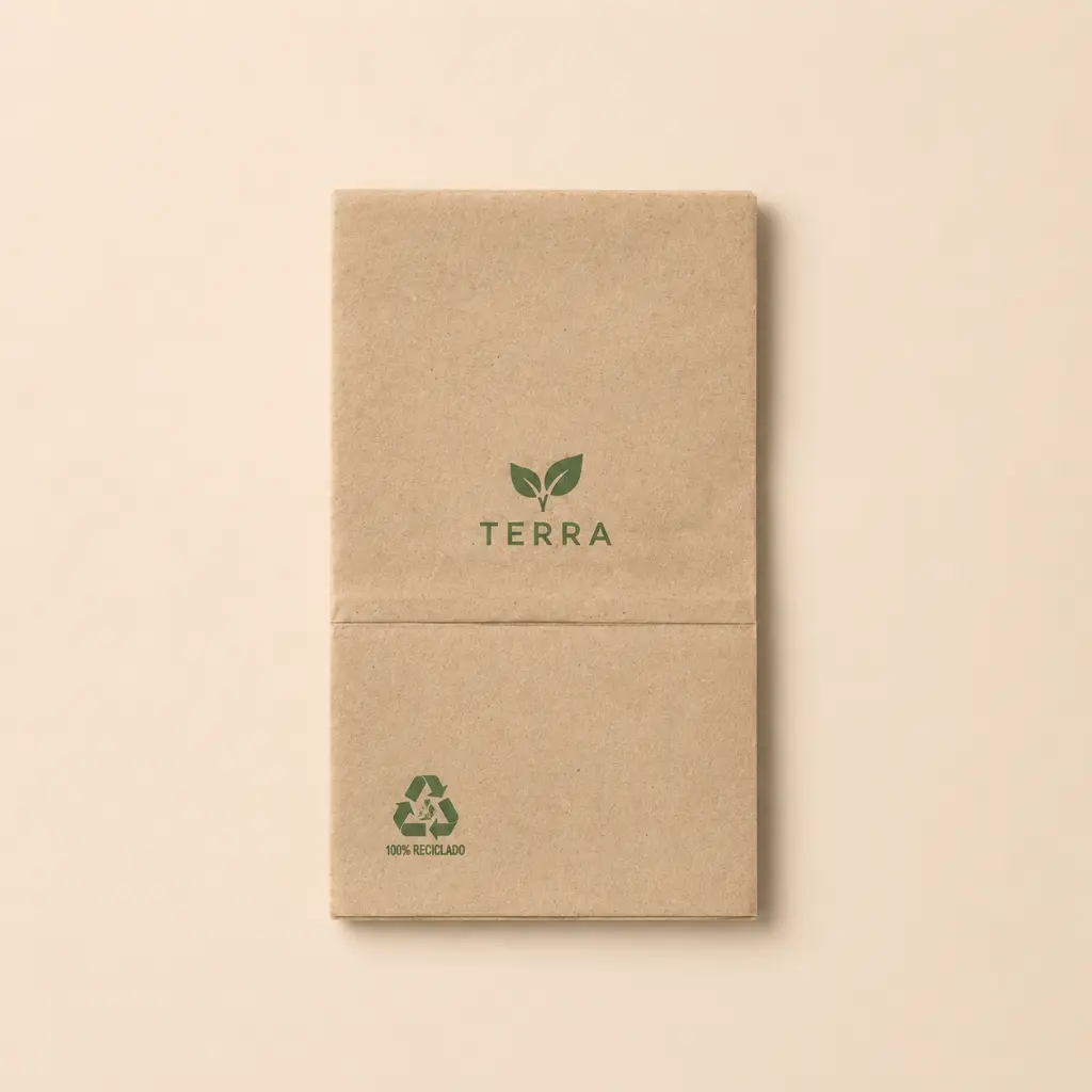 Servilleta Miniservis de Tissue personalizada 17x17 cm (8,5x12 cm plegada)