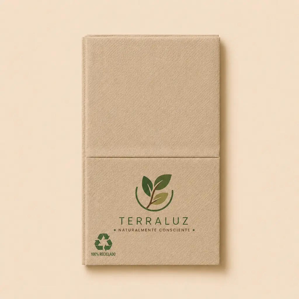 Servilleta Miniservis de Tissue personalizada 17x17 cm (8,5x12 cm plegada)