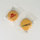 Personalized biscuit of 4.5 cm directly printed. Wrapped