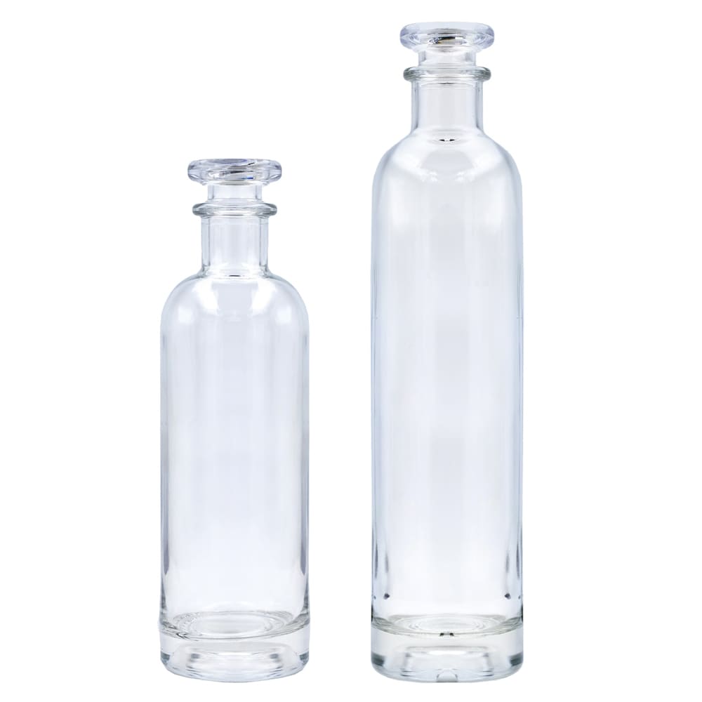 Hohe Glasflasche mit transparentem Verschluss BOTIK.