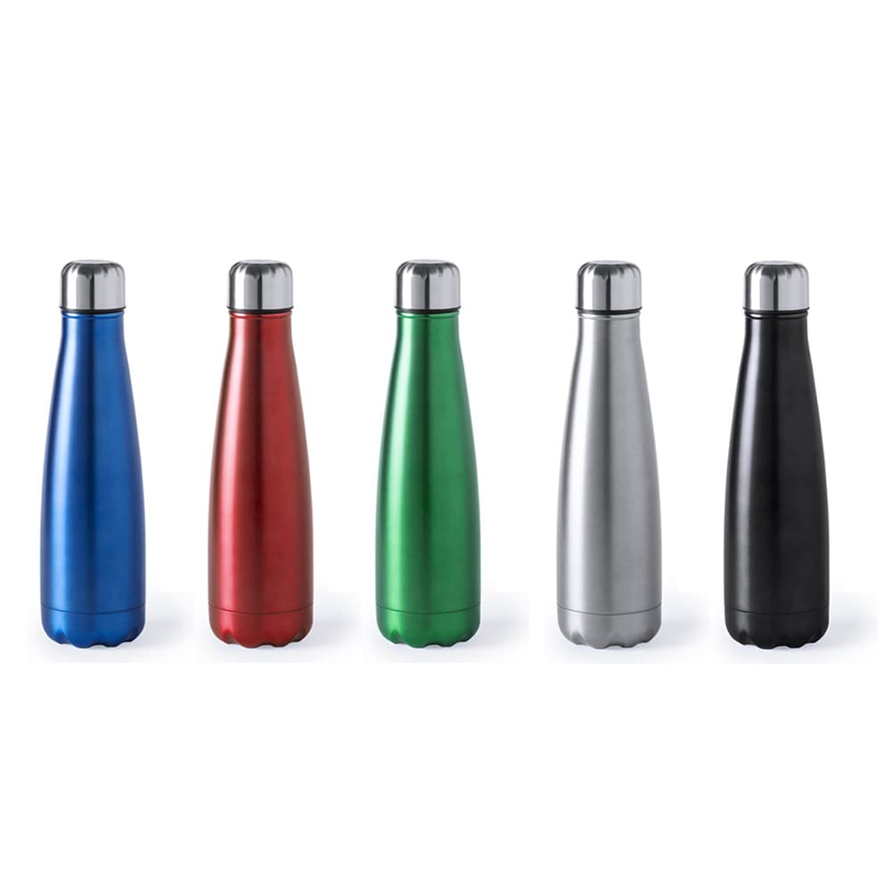 Bottiglia metallo colorato 630 ml tappo argentato HERCULES 